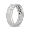 Thumbnail Image 2 of Neil Lane Artistry Men's Round & Baguette-Cut Lab-Grown Diamond Wedding Band 3/4 ct tw 14K White Gold