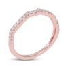 Thumbnail Image 2 of Now + Forever Lab-Grown Diamonds Contour Wedding Band 1/6 ct tw 14K Rose Gold