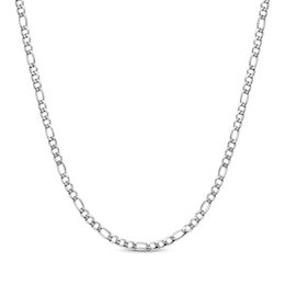 Figaro Chain Necklace 6mm Solid Stainless Steel 22&quot;