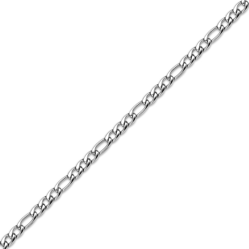 Main Image 2 of Figaro Chain Necklace 6mm Solid Stainless Steel 22&quot;