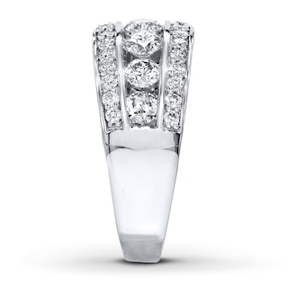 Diamond Ring 2 ct tw Round-cut 14K White Gold | Kay