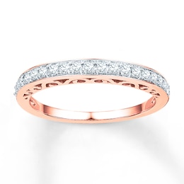 Now + Forever Anniversary Band 1/4 ct tw Diamonds 10K Rose Gold