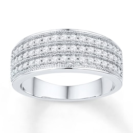 Now + Forever Anniversary Band 1/2 ct tw Diamonds 10K White Gold