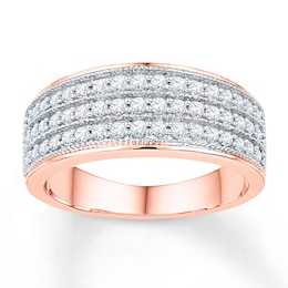 Now + Forever Anniversary Band 1/2 ct tw Diamonds 10K Rose Gold