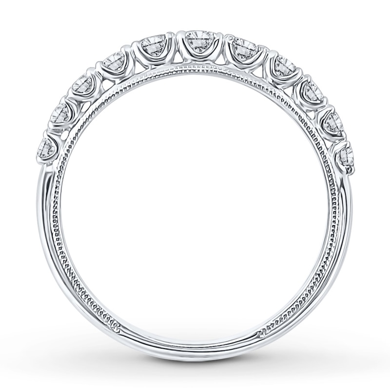 Main Image 2 of Diamond Anniversary Band 1/2 ct tw Round-cut 14K White Gold