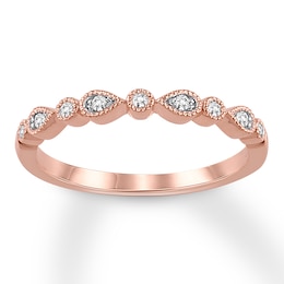 Diamond Anniversary Band 1/15 ct tw Round-cut 14K Rose Gold