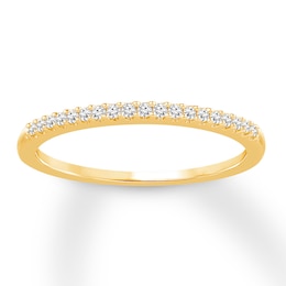 Diamond Anniversary Band 1/10 ct tw Round-cut 10K Yellow Gold