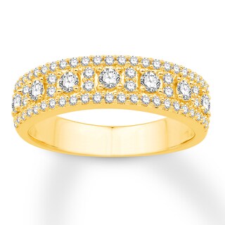 Yellow Gold Diamond Wedding Band Sausalito Jewelers