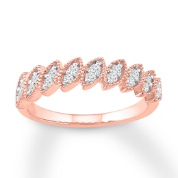 Now + Forever Diamond Anniversary Band 1/6 ct tw Round-cut 10K Rose Gold