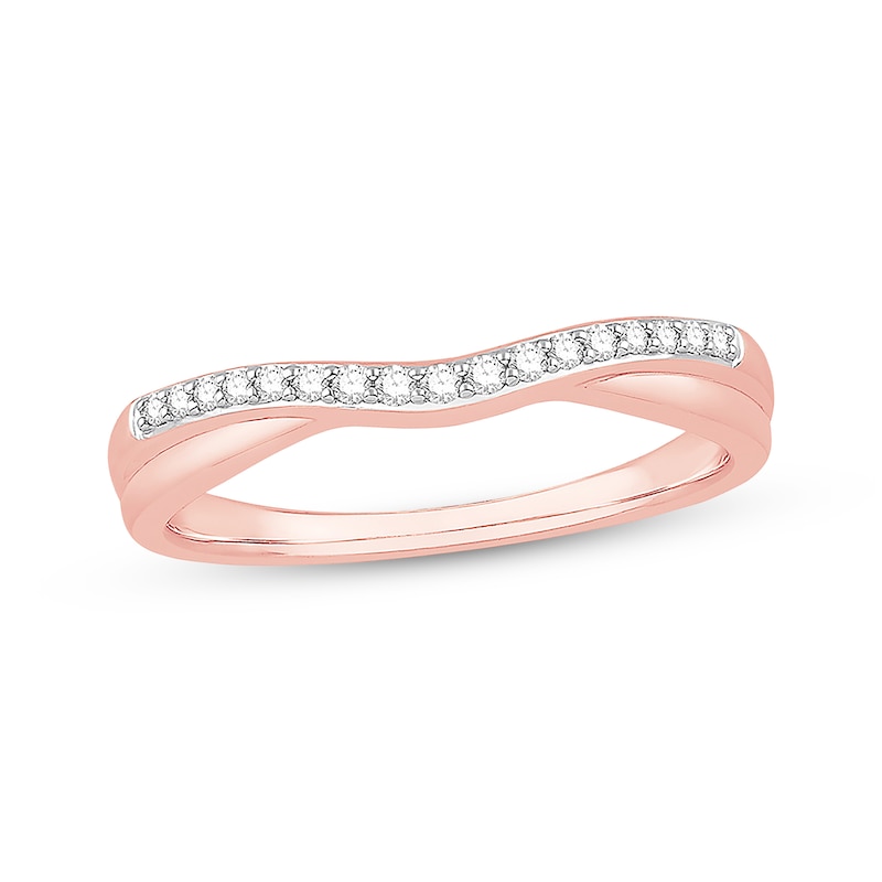 Main Image 1 of Diamond Anniversary Band 1/10 ct tw Round-cut 14K Rose Gold