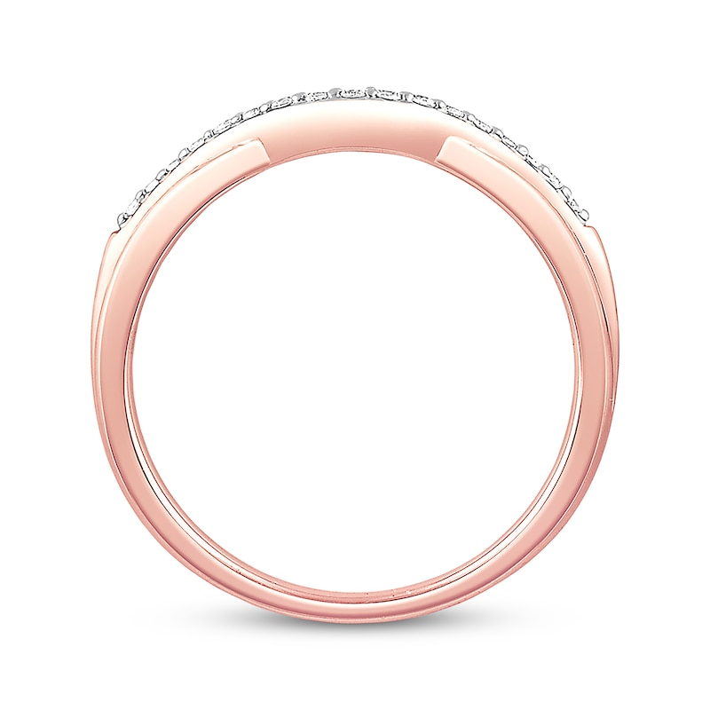 Main Image 3 of Diamond Anniversary Band 1/10 ct tw Round-cut 14K Rose Gold