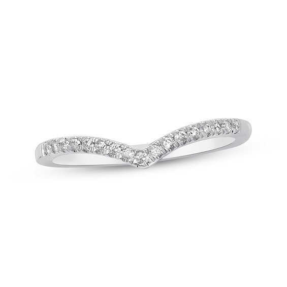 Diamond Anniversary Band 1 10 Ct Tw Round Cut 10k White Gold Kay