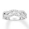 Thumbnail Image 1 of Diamond Anniversary Band 1/4 ct tw Round-cut 10K White Gold