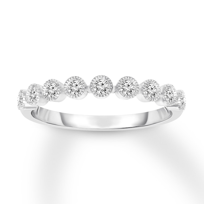 Main Image 1 of Diamond Anniversary Band 1/5 ct tw Round-cut 10K White Gold