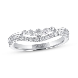 THE LEO Diamond Enhancer Ring 3/8 ct tw Round-cut 14K White Gold