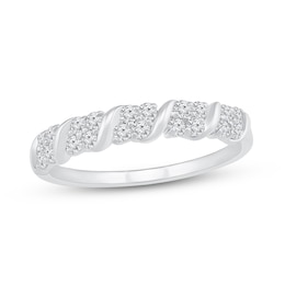 Now + Forever Diamond Anniversary Ring 1/3 ct tw 10K White Gold