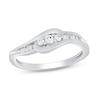 Thumbnail Image 0 of Diamond Anniversary Ring 1/6 ct tw Baguette/Round-cut 10K White Gold