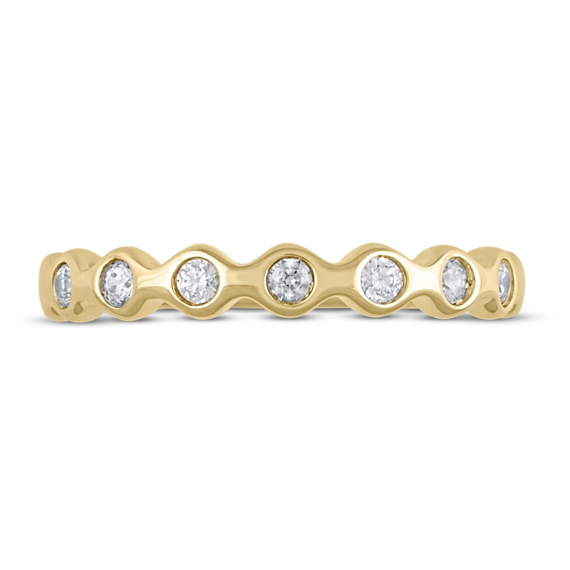 Diamond Anniversary Ring 1/5 ct tw in 10K Yellow Gold