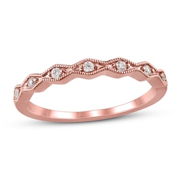 Now + Forever Diamond Anniversary Ring 1/10 ct tw in 10K Rose Gold