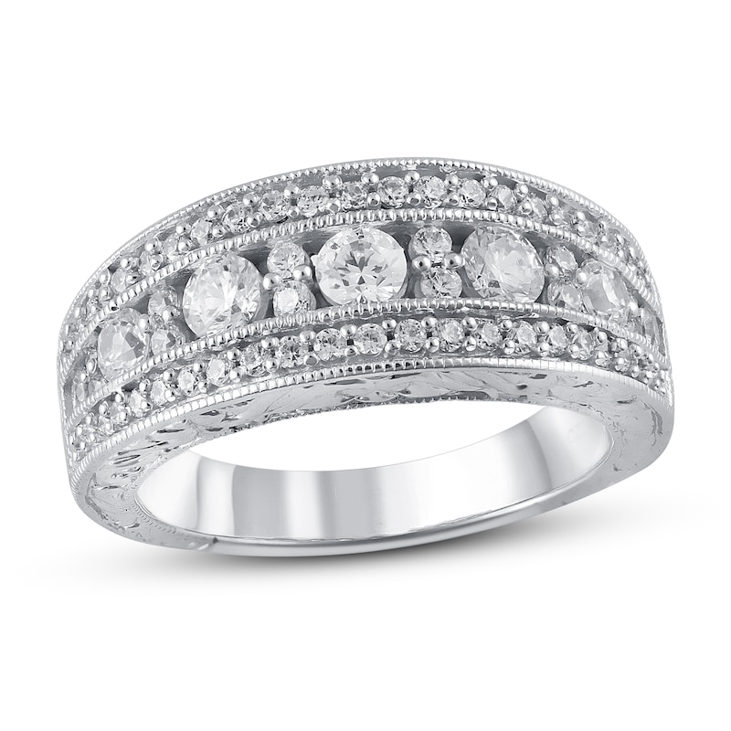 Diamond Anniversary Ring 1 ct tw in 14K White Gold | Kay