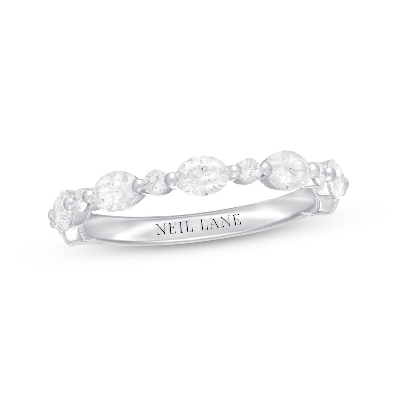 Main Image 1 of Neil Lane Premiere Diamond Anniversary Ring 1 ct tw Oval/Round 14K White Gold