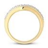 Thumbnail Image 1 of Diamond Contour Ring 1/3 ct tw Round-cut 14K Yellow Gold