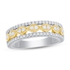 Thumbnail Image 1 of Diamond Anniversary Ring 1/2 ct tw Round-cut 14K Two-Tone Gold