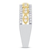 Thumbnail Image 2 of Diamond Anniversary Ring 1/2 ct tw Round-cut 14K Two-Tone Gold