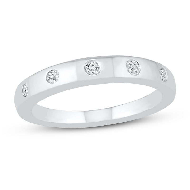 Main Image 1 of Now + Forever Diamond Anniversary Ring 1/6 ct tw Round-cut 10K White Gold