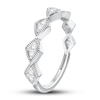 Thumbnail Image 2 of Diamond Anniversary Ring 1/10 ct tw Round-cut 10K White Gold