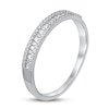 Thumbnail Image 2 of Diamond Anniversary Ring 1/4 ct tw Round/Baguette 10K White Gold