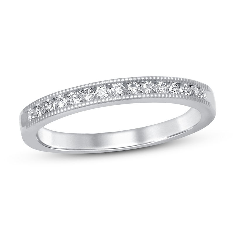 Main Image 1 of Diamond Anniversary Ring 1/6 ct tw Round-cut 10K White Gold