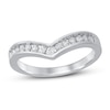 Thumbnail Image 1 of Diamond Contour Ring 1/4 ct tw Round-cut 10K White Gold