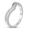 Thumbnail Image 2 of Diamond Contour Ring 1/4 ct tw Round-cut 10K White Gold