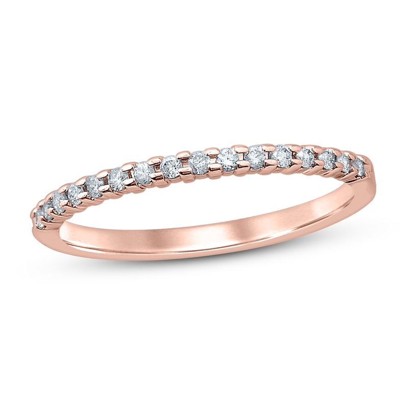 Main Image 1 of Diamond Anniversary Ring 1/6 ct tw Round-cut 10K Rose Gold