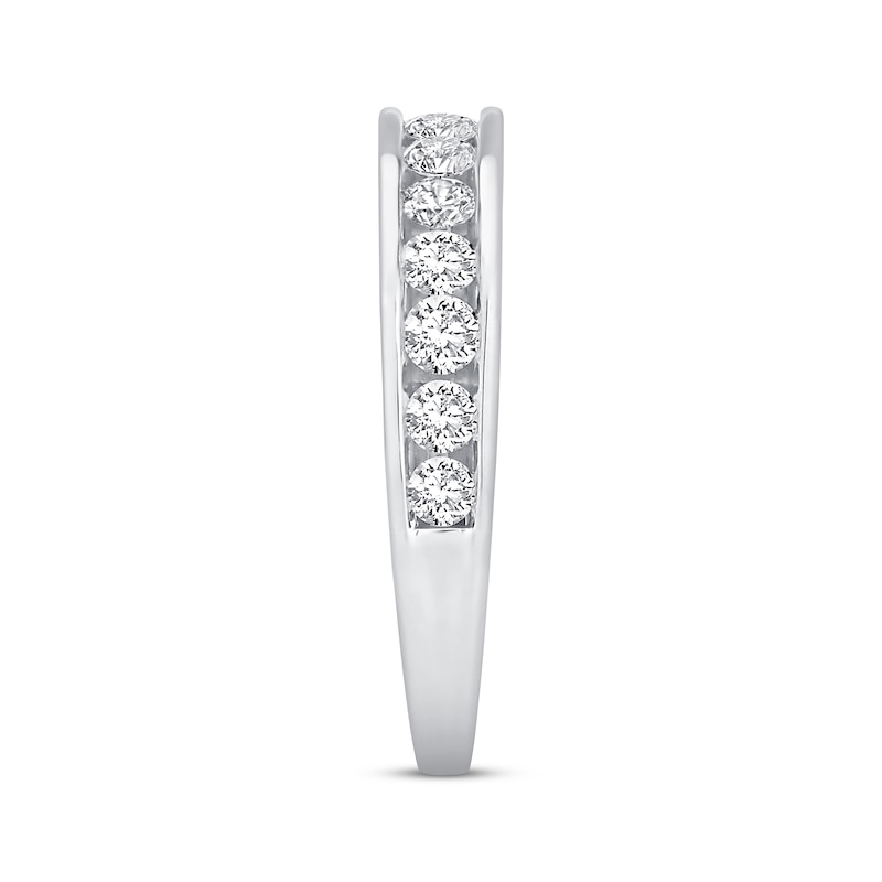 Main Image 2 of Diamond Anniversary Ring 1 ct tw Round-cut 10K White Gold