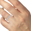 Thumbnail Image 3 of Diamond Anniversary Ring 1/2 ct tw Round/Baguette 10K Rose Gold