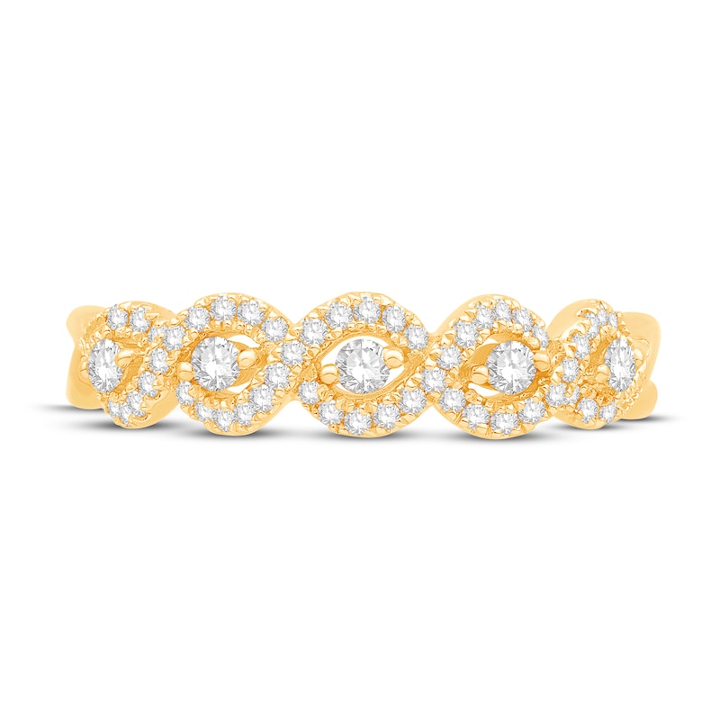 Main Image 3 of Diamond Anniversary Band 1/3 ct tw Round-cut 14K Yellow Gold