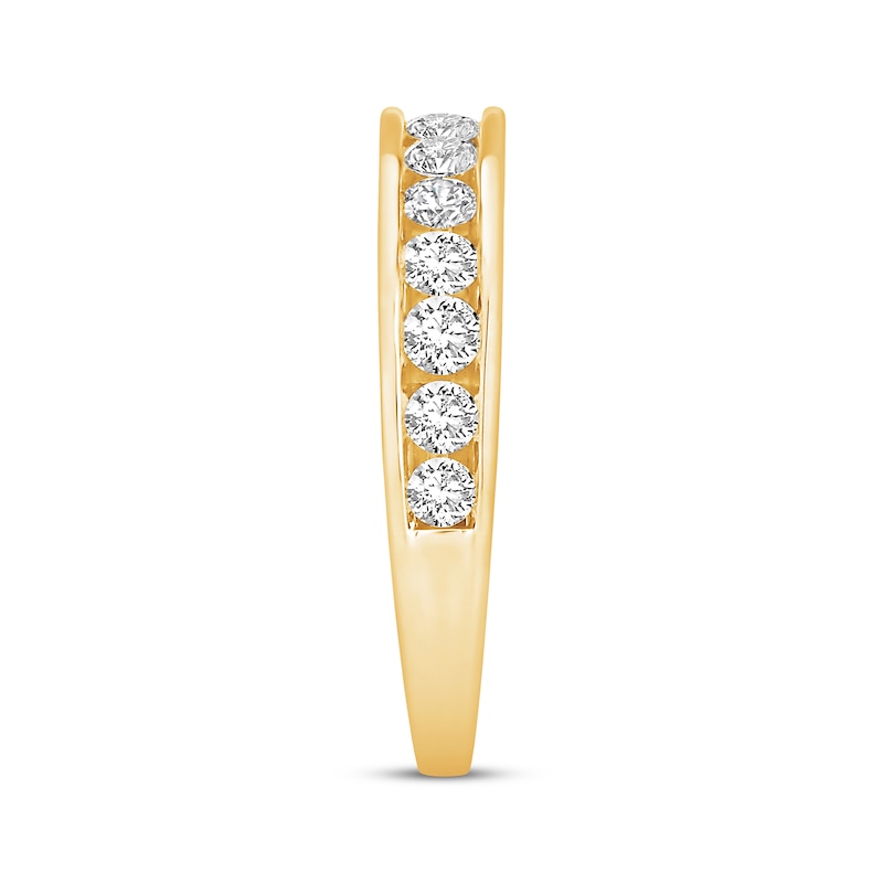 Main Image 2 of Diamond Anniversary Ring 1 ct tw Round-cut 10K Yellow Gold