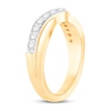 Thumbnail Image 1 of Diamond Contour Band 1/2 ct tw Round-cut 14K Yellow Gold