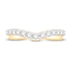 Thumbnail Image 2 of Diamond Contour Band 1/2 ct tw Round-cut 14K Yellow Gold