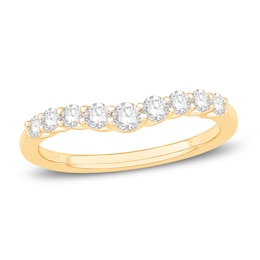 Now + Forever Diamond Anniversary Band 1/2 ct tw Round-cut 14K Yellow Gold