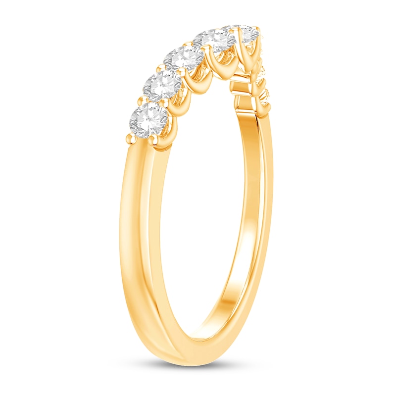 Main Image 2 of Diamond Anniversary Band 1/2 ct tw Round-cut 14K Yellow Gold