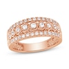 Thumbnail Image 1 of Diamond Anniversary Ring 1/2 ct tw Round-cut 10K Rose Gold