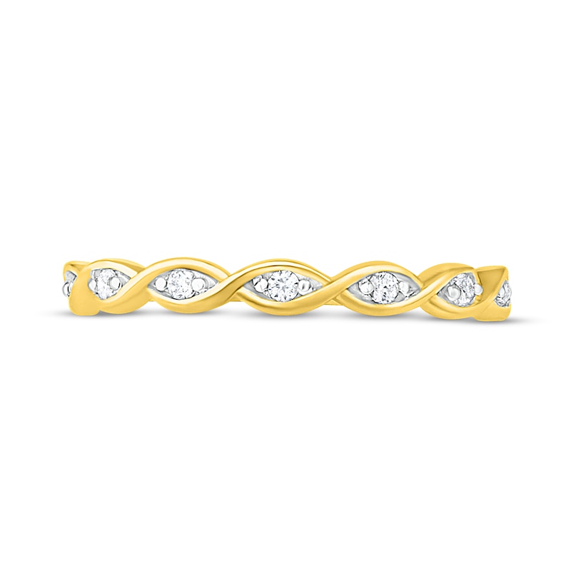 Main Image 2 of Diamond Anniversary Ring 1/15 ct tw Round-cut 10K Yellow Gold