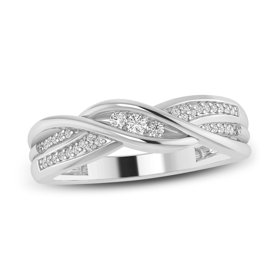 Diamond Anniversary Ring 1/6 ct tw Round-cut 10K White Gold | Kay