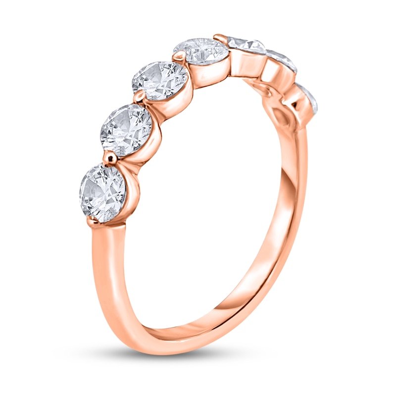 Main Image 2 of Diamond Anniversary Band 1/2 ct tw Round-Cut 14K Rose Gold