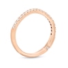 Thumbnail Image 2 of Monique Lhuillier Bliss Diamond Contour Wedding Band 1/4 ct tw Round-cut 18K Rose Gold