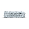 Thumbnail Image 3 of Monique Lhuillier Bliss Diamond Wedding Band 1-1/4 ct tw Round & Marquise-cut 18K White Gold