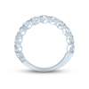 Thumbnail Image 3 of Monique Lhuillier Bliss Diamond Wedding Band 1 ct tw Oval & Round-cut 18K White Gold